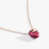 HAPPY FROG NECKLACE WITH COLORED NUGGET